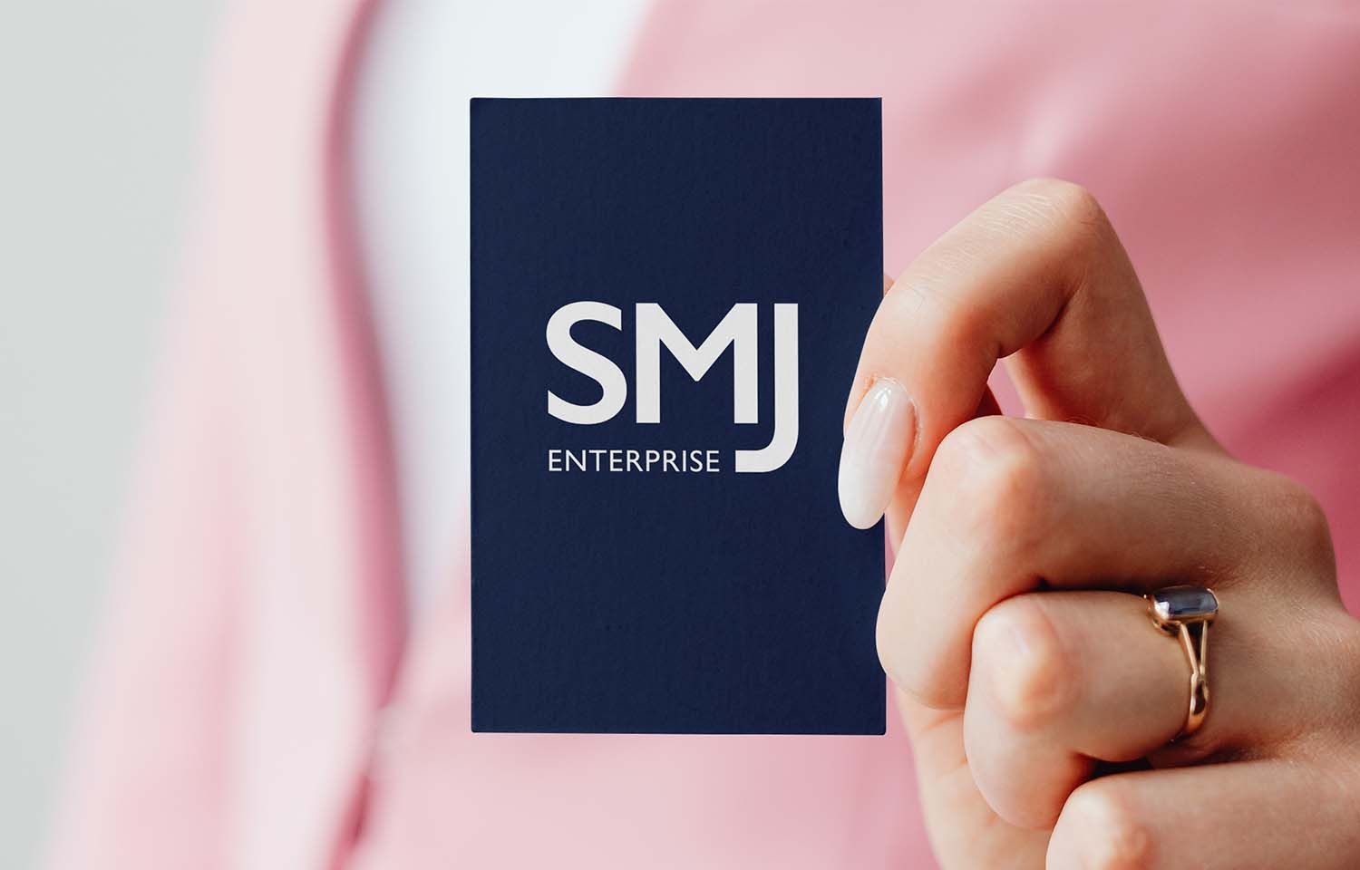 Back of SMJ Enterprise Business Card