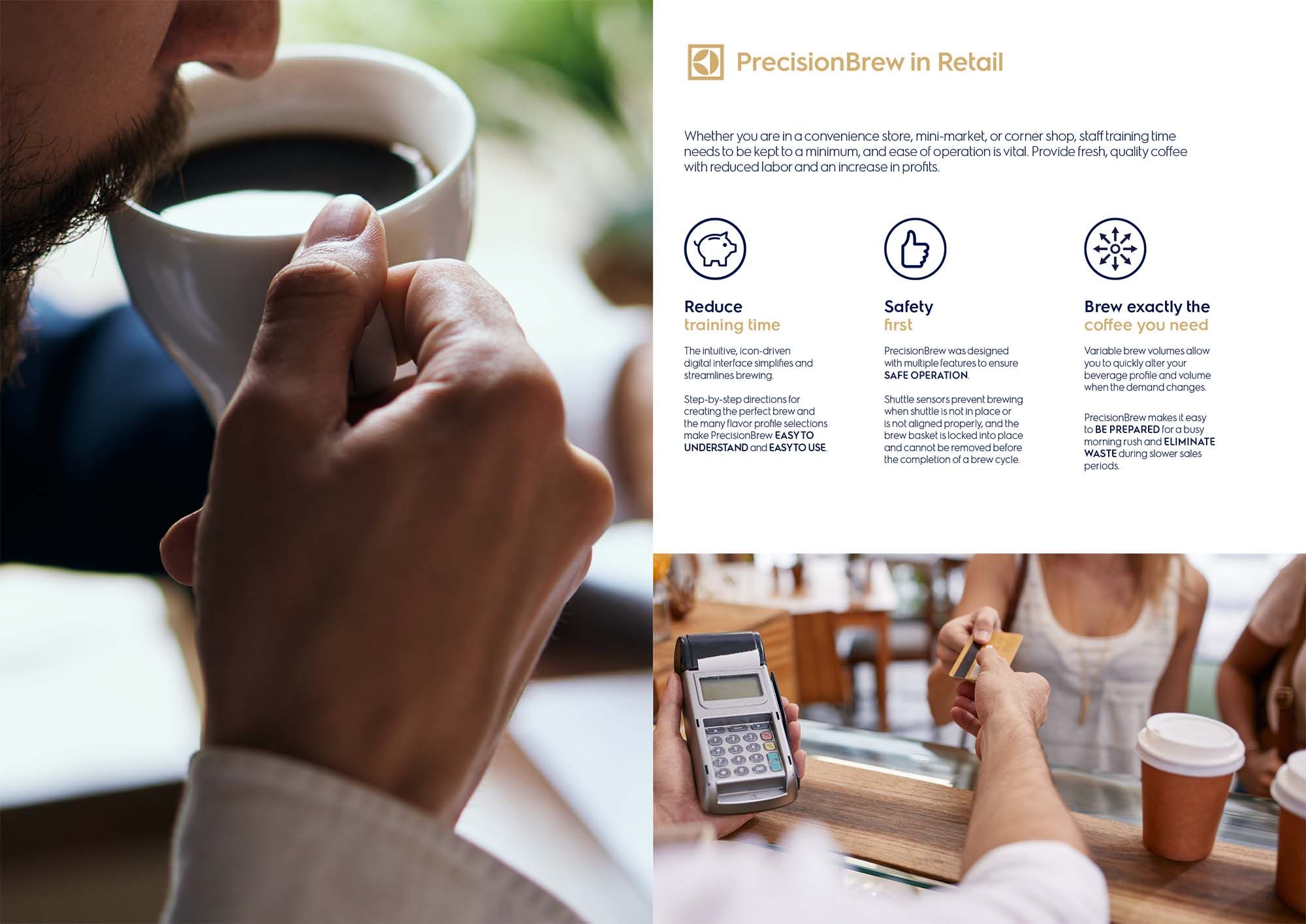 Electrolux PrecisionBrew Brochure Spread