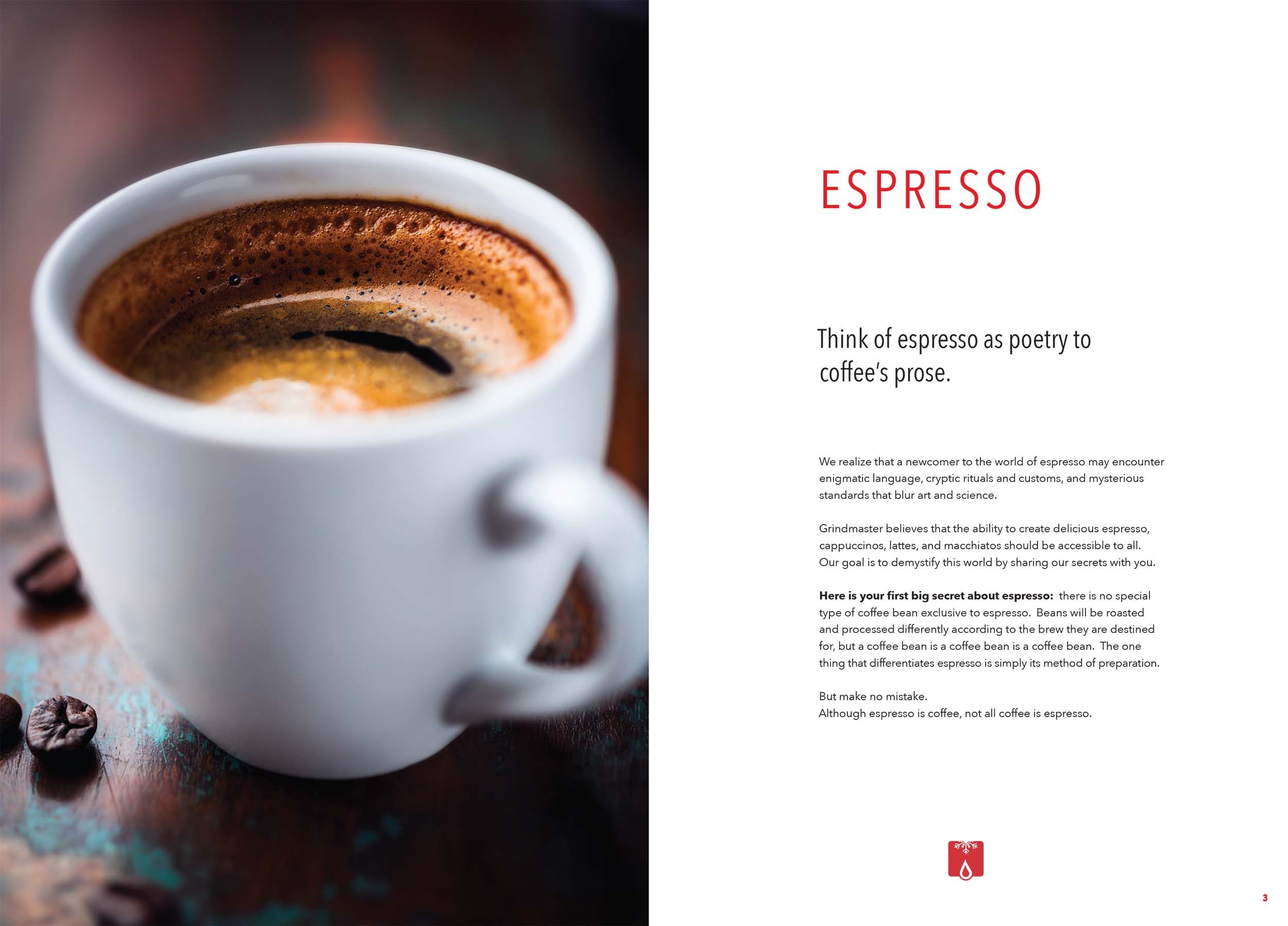 Grindmaster Espresso Brochure Spread