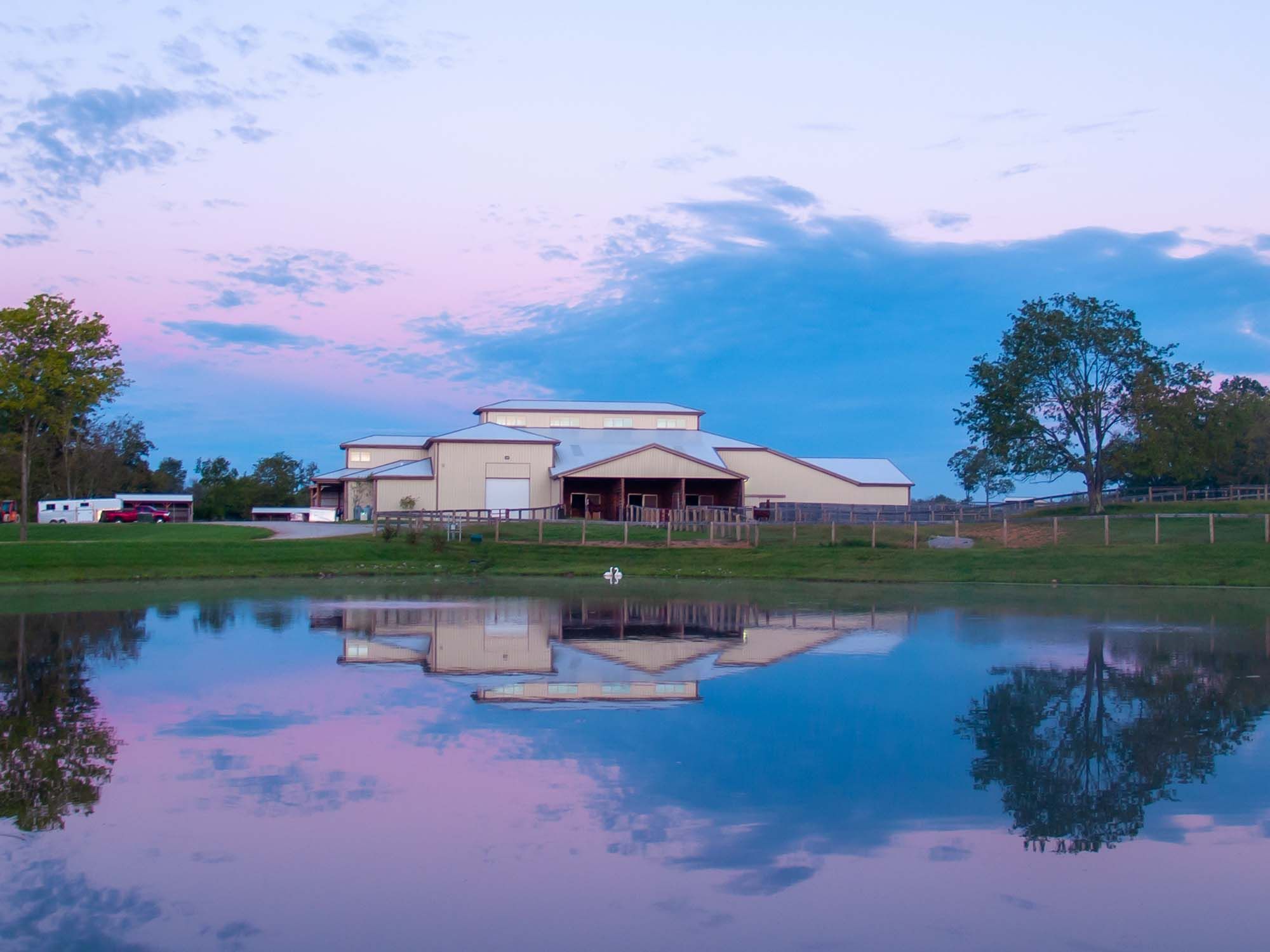 Aurora Farms Photo - Pond and Mare Barn