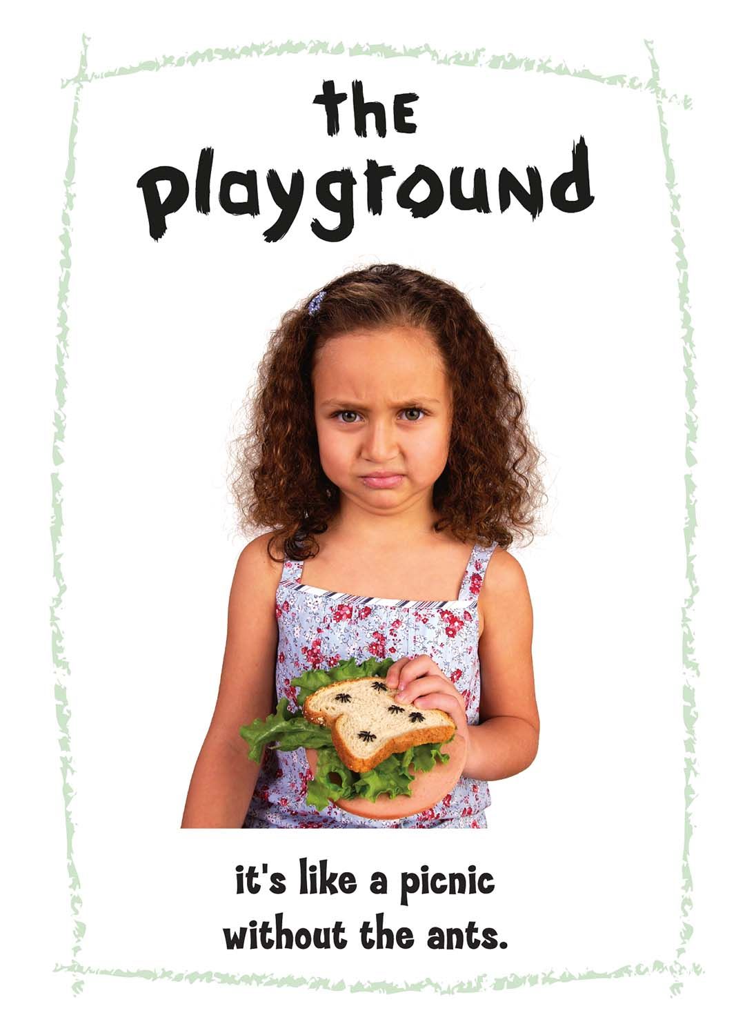 A Promotional Postcard for The Playground