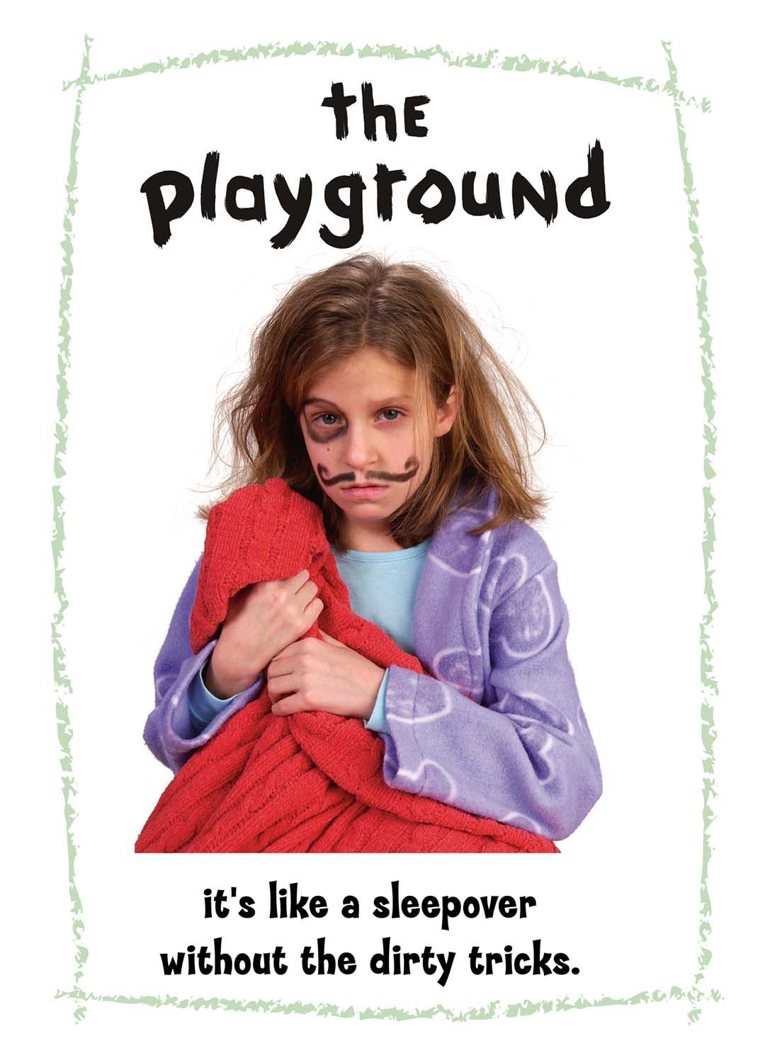 A Promotional Postcard for The Playground