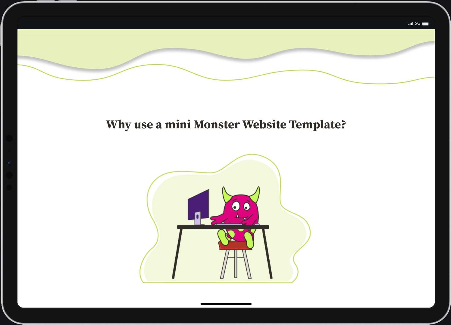 mini Monster Websites Screenshot